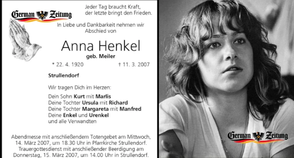 Todesanzeige Anna Henkel-Grönemeyer
